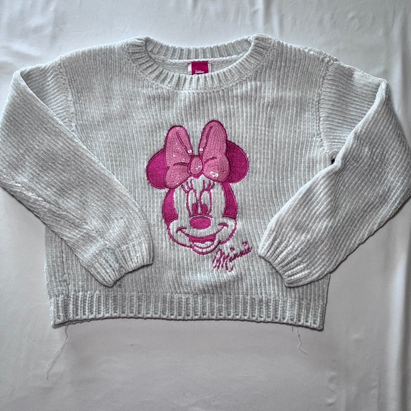 Disney Kids Sweater with Pink Minnie Mouse - Picture 1 of 7